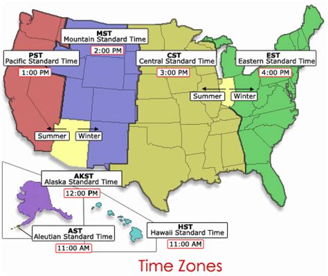 current time in usa|US Time Zone Map — Time in United States .